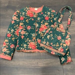 Vintage Vera Bradley jacket and purse set